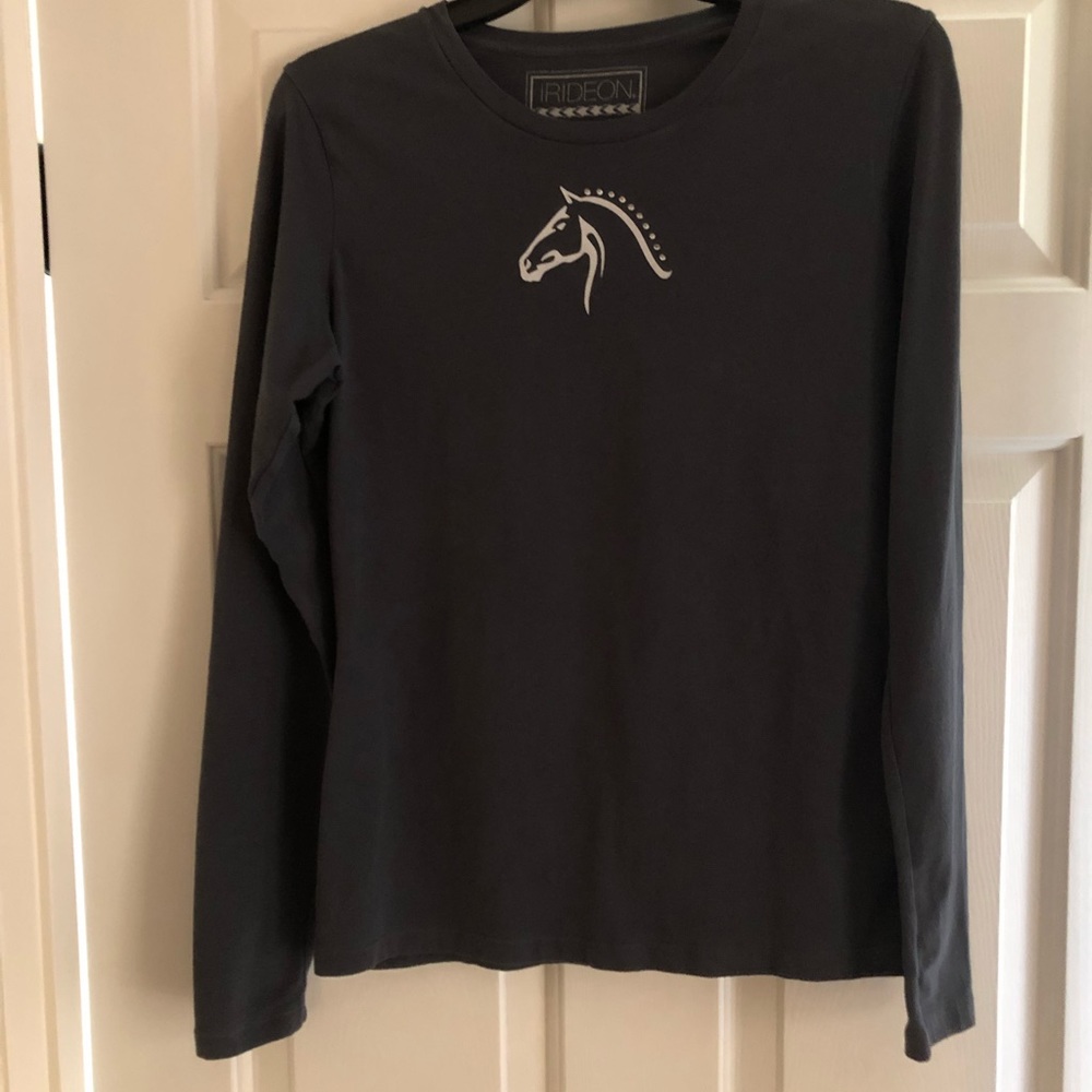 IRIDEON Horse print Long Sleeve Top